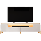 Rack Alicia para TV de até 75" DJ Móveis 224cm 100% MDF Bali e Cedro