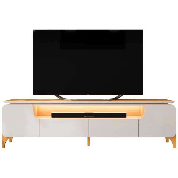 Rack Alicia para TV de até 75" DJ Móveis 224cm 100% MDF Bali e Cedro