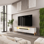 Rack Alicia para TV de até 75" DJ Móveis 224cm 100% MDF Bali e Cedro