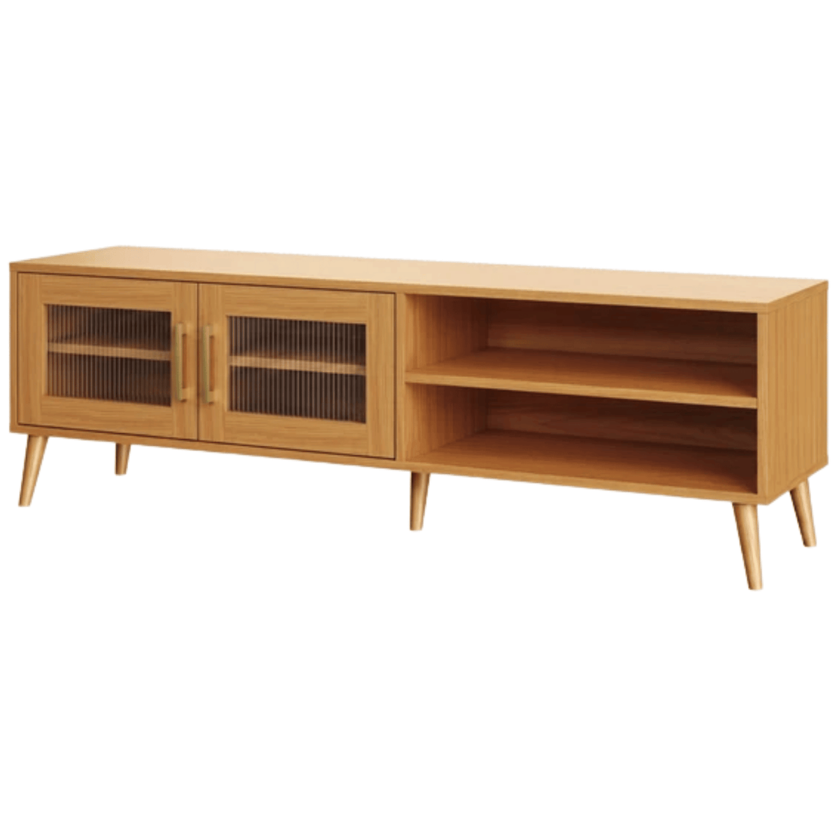 Rack R430C Dalla Costa 160cm 2 Portas Carvalho Rosé