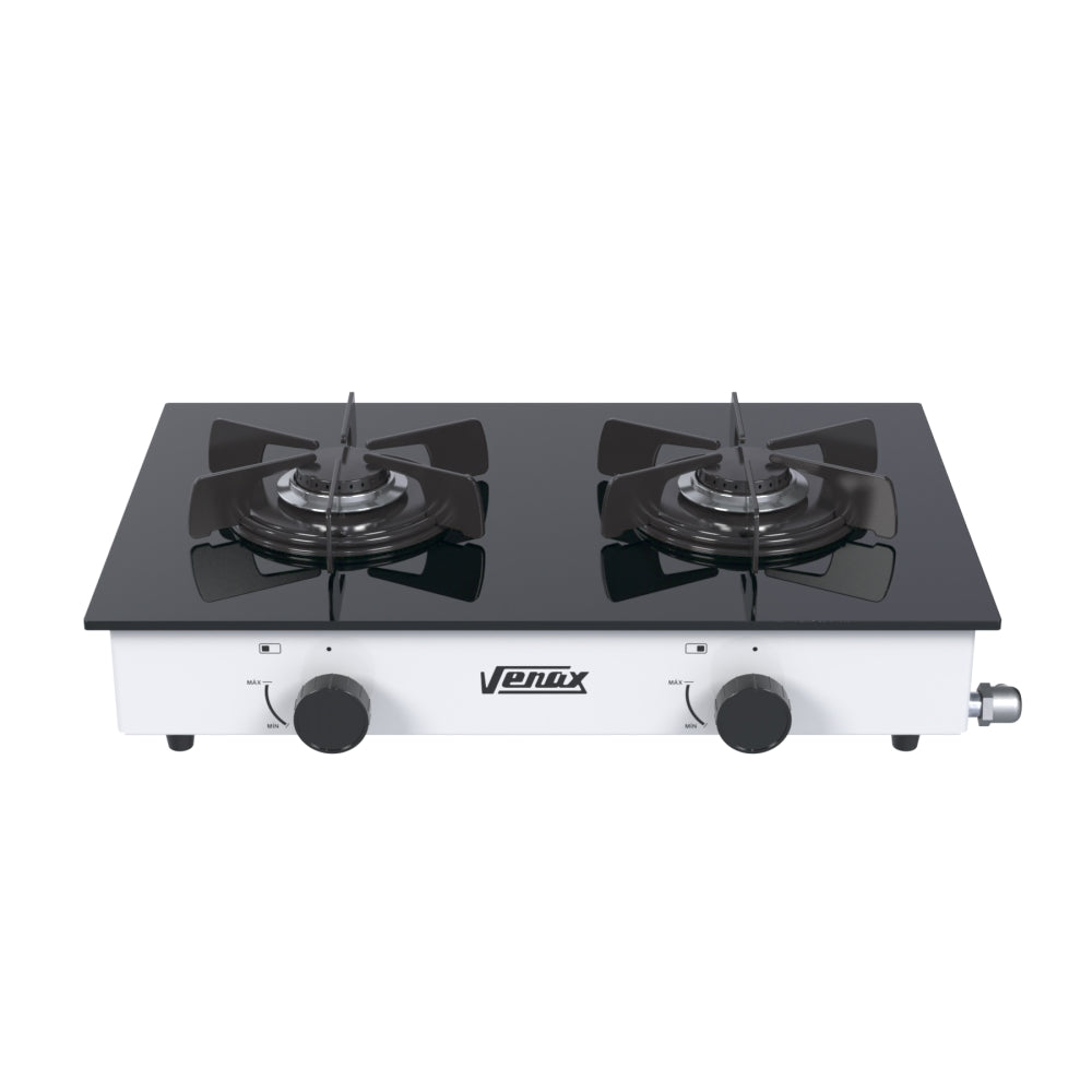 Fogao de Mesa à Gás 2 Bocas Flamalar Vitreo Venax Branco 220V