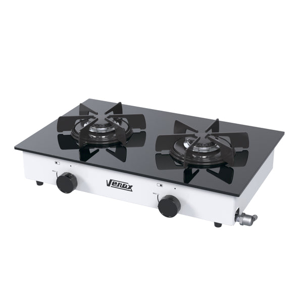 Fogao de Mesa à Gás 2 Bocas Flamalar Vitreo Venax Branco 220V