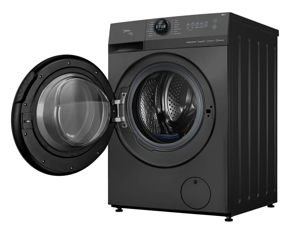 Lavadora de Roupas Midea 11KG MF200W110WB HealthGuard Smart Motor Inverter Titanium 220V