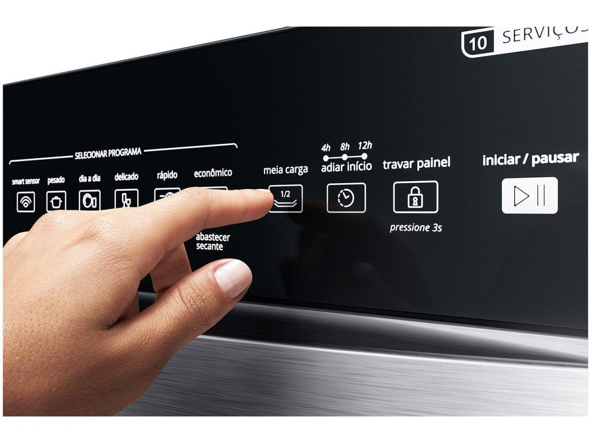 Lava-Louças Brastemp 10 Serviços BLF10BR Função Smart Sensor Inox 220V