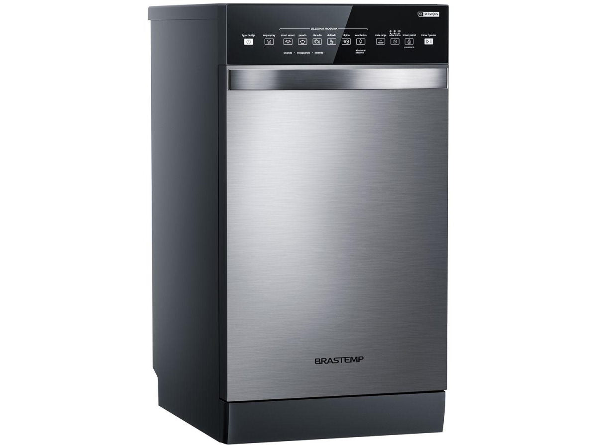 Lava-Louças Brastemp 10 Serviços BLF10BR Função Smart Sensor Inox 220V