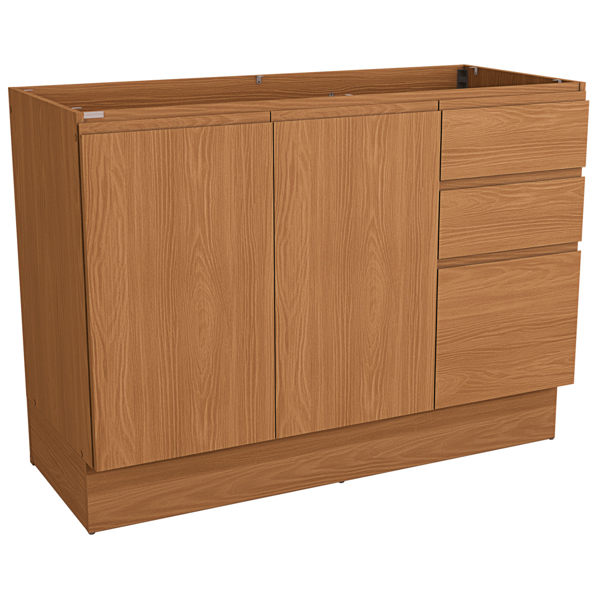 Balcão Kappesberg Ciela 120cm 2 Portas 3 Gavetas Canela