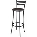 Banqueta Industrial Jade Kappesberg Preto Courino Preto