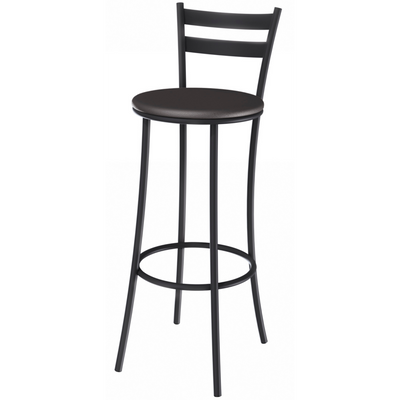 Banqueta Industrial Jade Kappesberg Preto Courino Preto