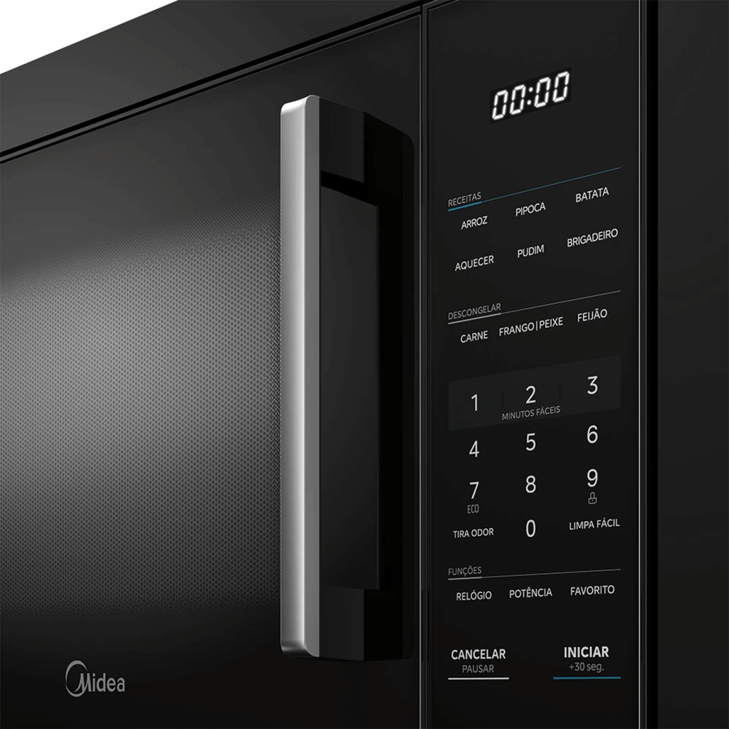 Kit Midea de Embutir Forno Elétrico 80L TSD80P2 + Micro-ondas 35L MGB35M2 Preto 220V
