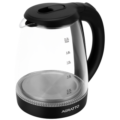 Chaleira Elétrica Agratto 2,2L Aroma ACEV01L02 Vidro 220V