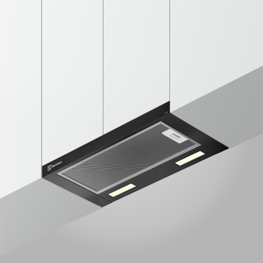 Depurador de Ar de Embutir Electrolux Efficient 60cm DE6RB Retrátil Preto 220V