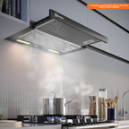 Depurador de Ar de Embutir Electrolux Efficient 60cm DE6RB Retrátil Preto 220V