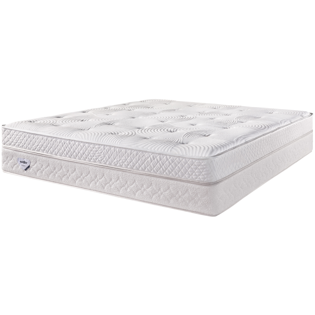 Colchão Aura Queen Ecoflex Molas Ensacadas PZ3 158x198x40cm Branco