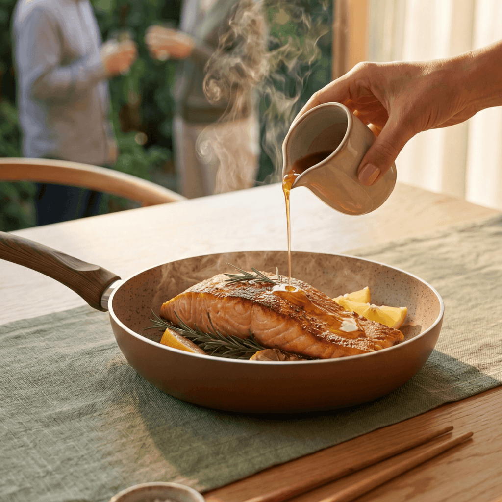 Frigideira Primea Ceramic Life Brinox Antiaderente 28cm Cappuccino