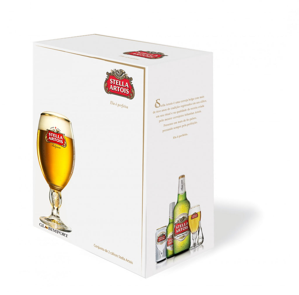 Jogo de 2 Taças Globalização p/ Cerveja Stella Artois 250ml