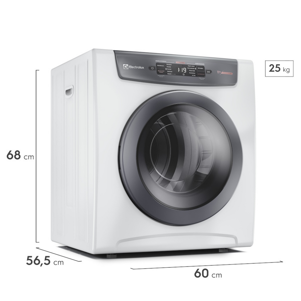 Conjunto Electrolux Lavadora de Roupas 18kg Efficient LEE18 + Secadora Piso e Parede 11kg SVB11 220V