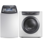 Conjunto Electrolux Lavadora de Roupas 18kg Efficient LEE18 + Secadora Piso e Parede 11kg SVB11 220V