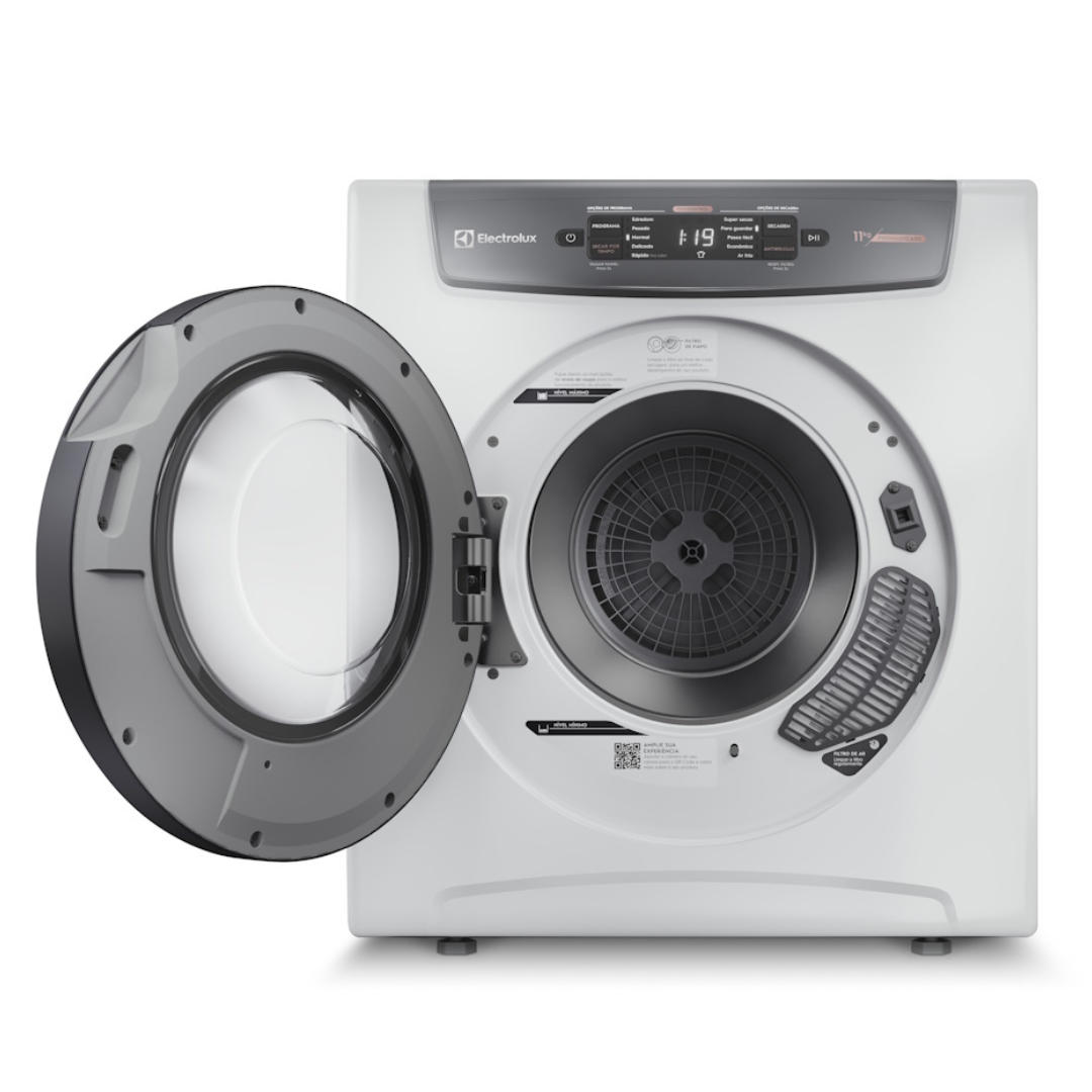 Conjunto Electrolux Lavadora de Roupas 18kg Efficient LEE18 + Secadora Piso e Parede 11kg SVB11 220V