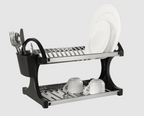 Escorredor de Louça Brinox Suprema 16 Pratos com Porta Talheres Aço Inox