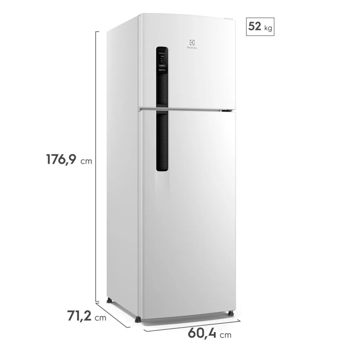 Refrigerador Electrolux 380L AutoSense Inverter Duplex Branco 220V