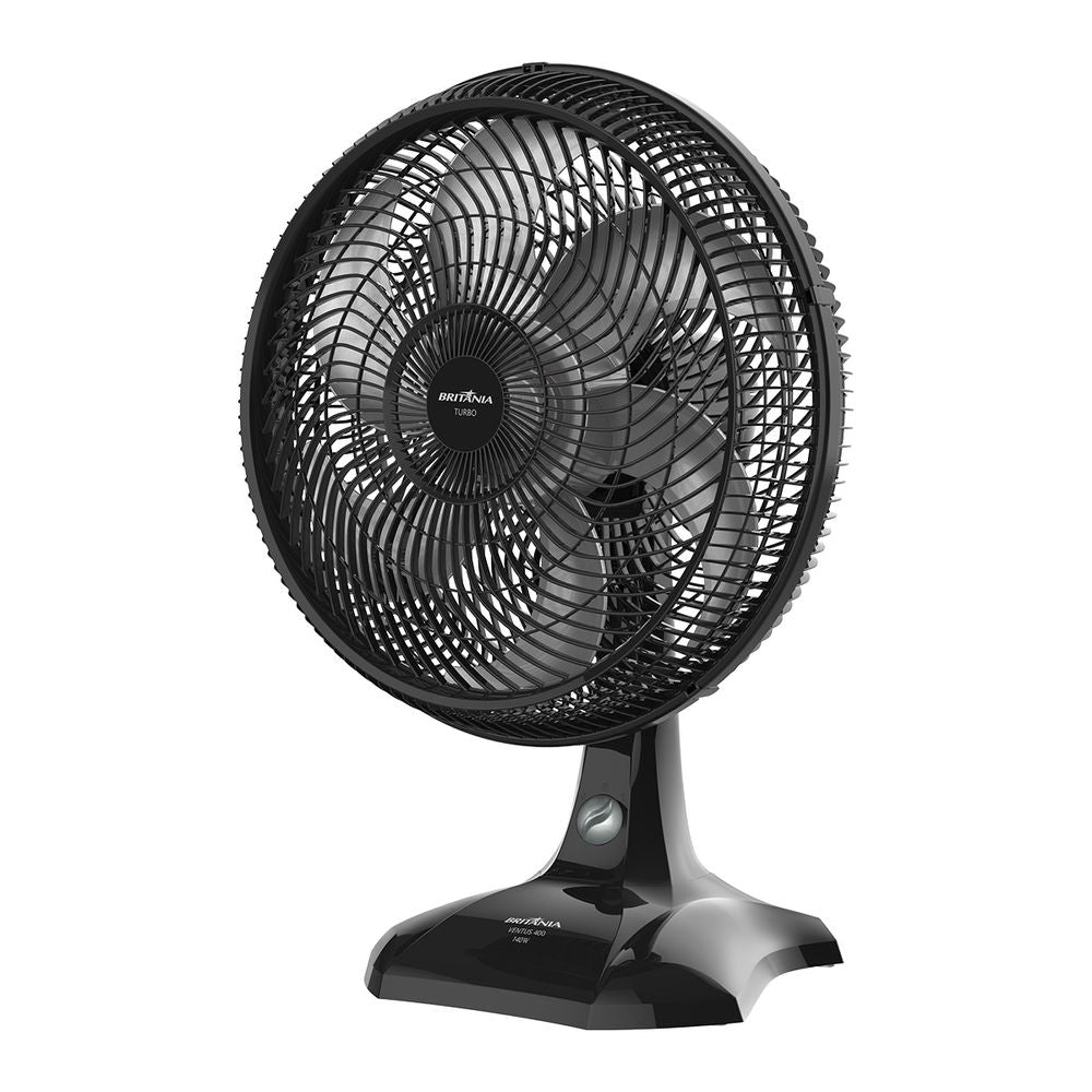 Ventilador de Mesa/Parede Britânia Ventus 400 Turbo 6 Pás 40cm Preto 220V