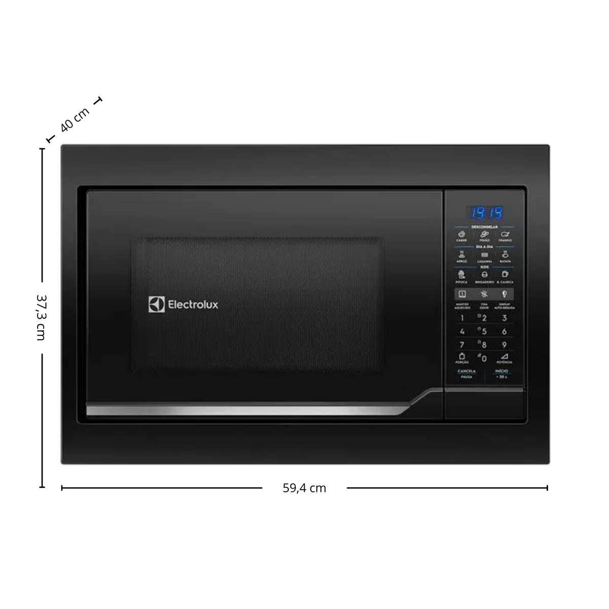 Kit Electrolux de Embutir Forno a Gás 80L Efficient PerfectCook + Micro-ondas 34L 220V