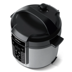 Panela de Pressão Elétrica Midea 6L Digital MasterSteam PPG70S2 Inox/Preto 220V