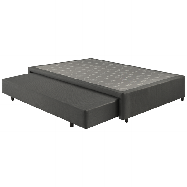 Base Universal com Auxiliar de Mola Solteiro Queen Ecoflex 96x203x30cm Grafite