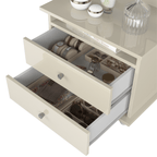Toucador Magic New Patrimar 2 Gavetas com Espelho Off White