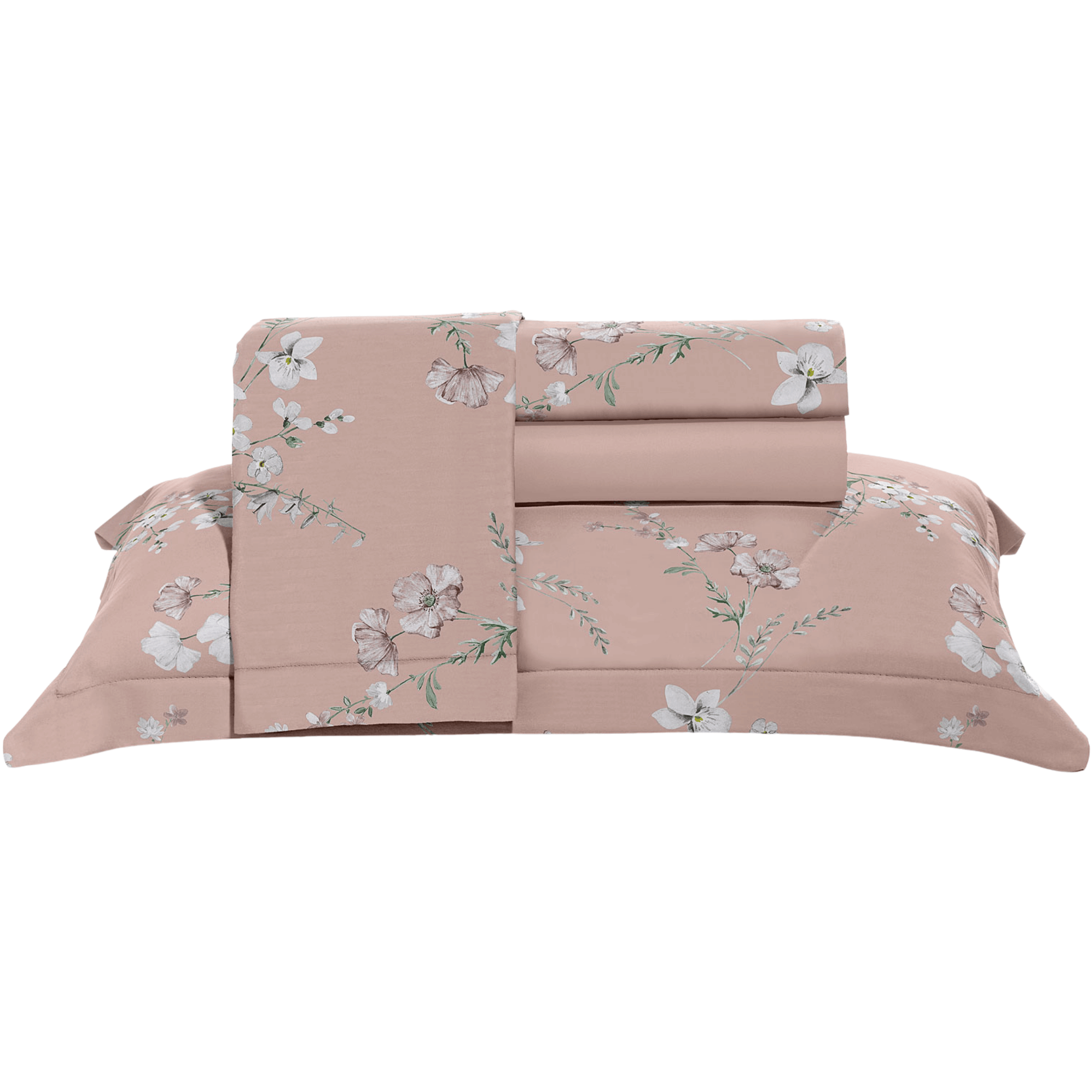 Jogo de Roupa de Cama Queen 4 Peças Hedrons Toque de Algodão Essenza