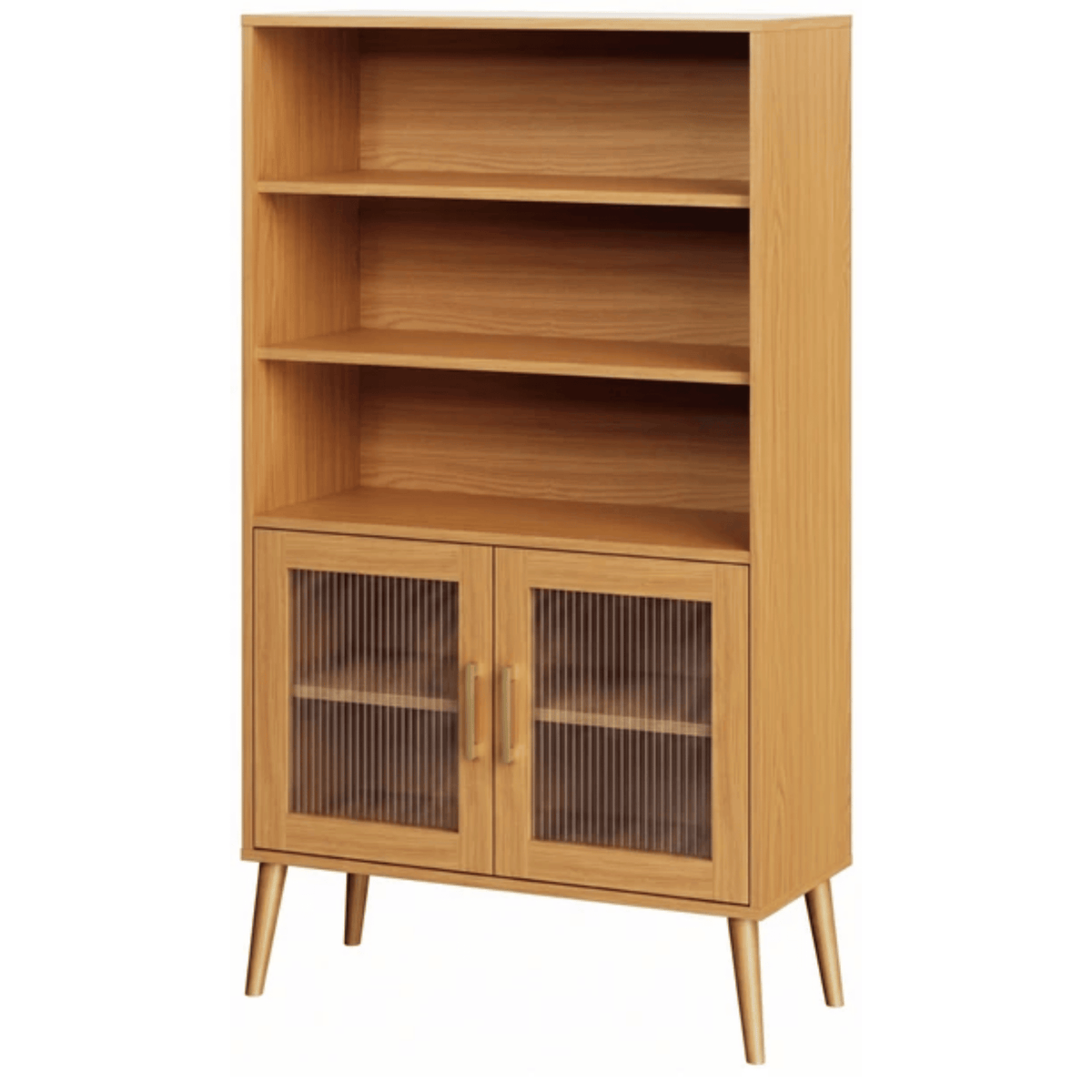 Cristaleira C724C Dalla Costa 91cm 2 Portas Carvalho Rosé