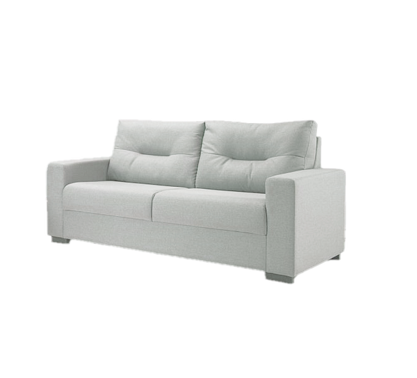Sofá Living MH4209 183cm Herval 2 assentos Veludo Cinza Claro