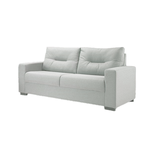 Sofá Living MH4209 183cm Herval 2 assentos Veludo Cinza Claro