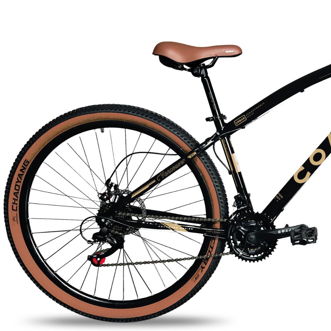 Bicicleta Colli Vancouver Konfort Aro 29 Freio a Disco 21 Velocidades Preto Brilhoso