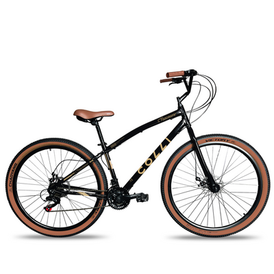 Bicicleta Colli Vancouver Konfort Aro 29 Freio a Disco 21 Velocidades Preto Brilhoso