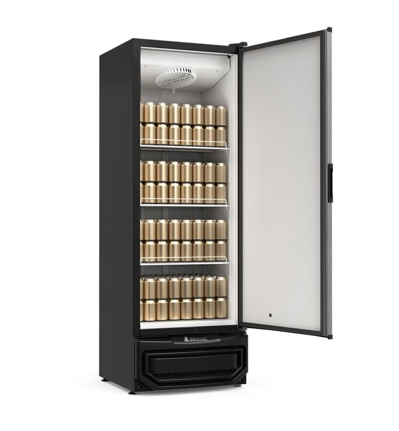 Cervejeira Gelopar 570L GCB-57 Porta Adesivada Beer Preto 220V