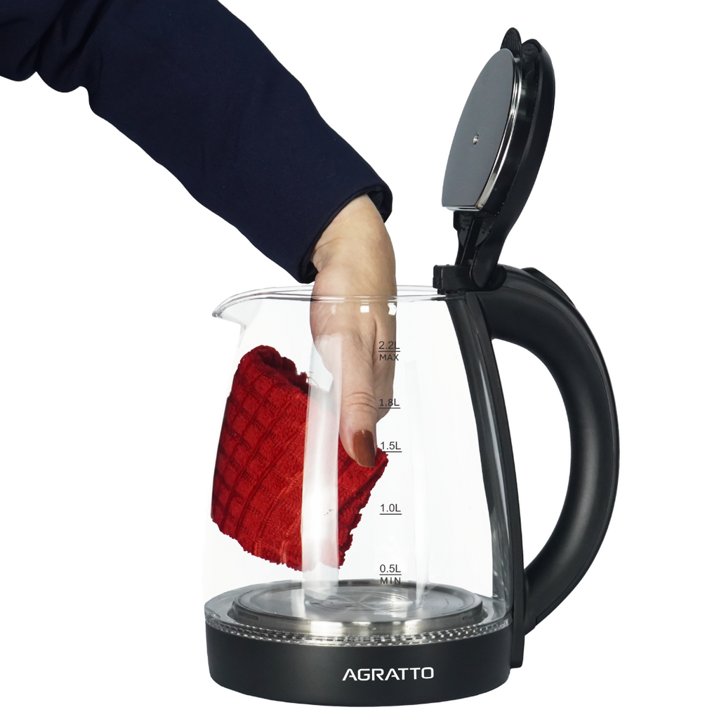 Chaleira Elétrica Agratto 2,2L Aroma ACEV01L02 Vidro 220V