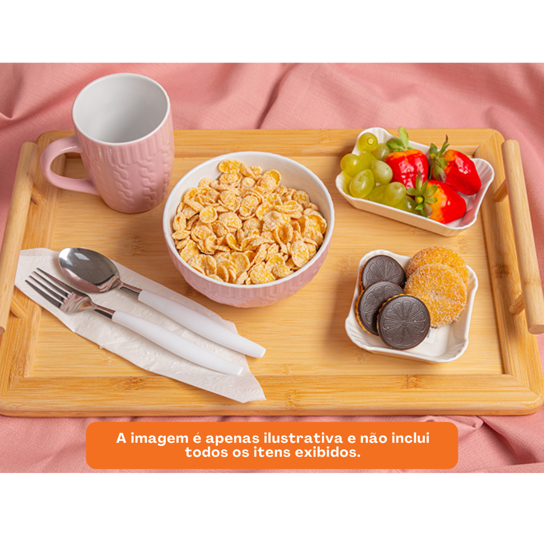 Bowl De Porcelana Redondo  Etilux Textura Winter 540 ml  Rosa