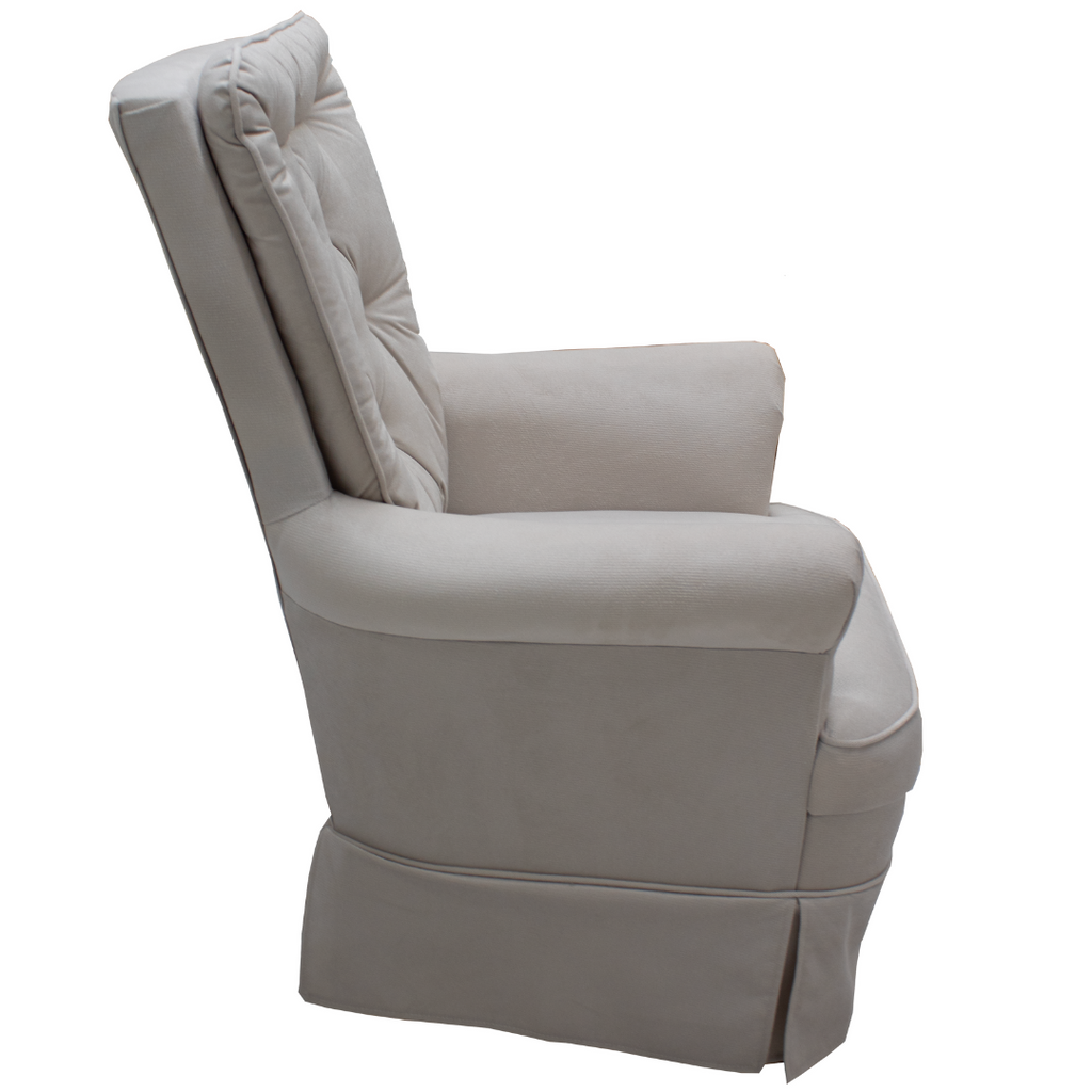 Poltrona de Balanço Lis Bella Mahler Suede Bege