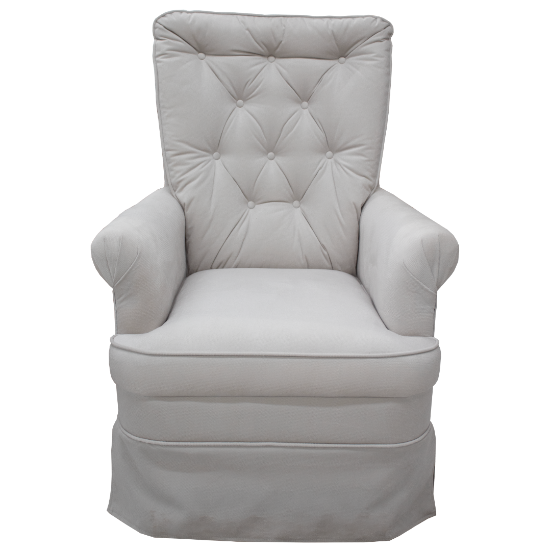 Poltrona de Balanço Lis Bella Mahler Suede Bege
