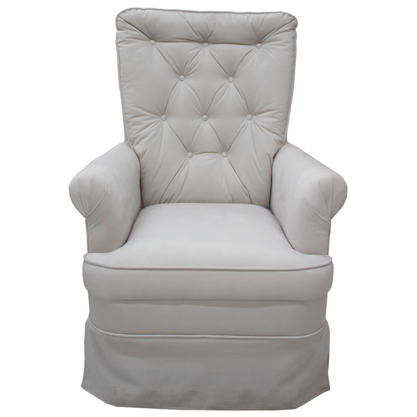Poltrona de Balanço Lis Bella Mahler Suede Bege
