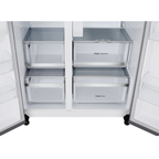 Refrigerador LG 628L Side By Side InstaView UVNano Inverter Inox Look Bivolt