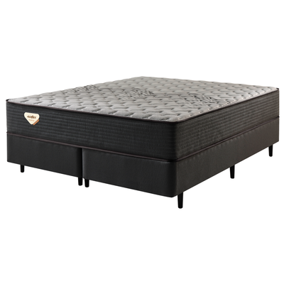 Conjunto Cama Box Relax Comfort Queen EcoFlex 158x198x66cm Molas Ensacadas