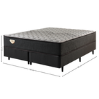 Conjunto Cama Box Relax Comfort Queen EcoFlex 158x198x66cm Molas Ensacadas