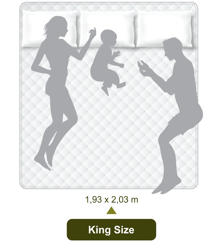 Colchão High Spring King Size Ecoflex 193x203x59 Mola Superlastic Bege