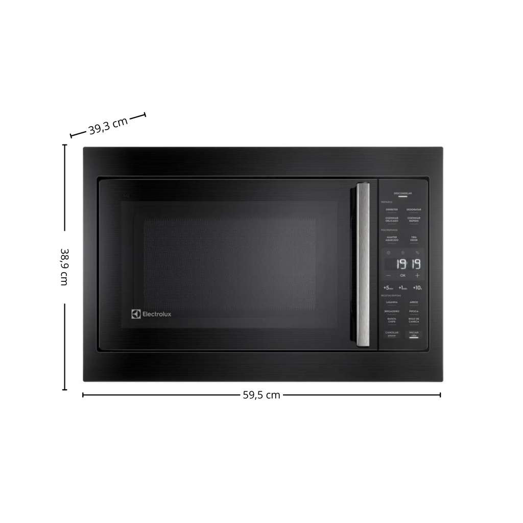 Kit Electrolux de Embutir Forno Elétrico OE8EA 80L com AirFryer +Micro-ondas 34L ME3BP 220V