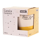 Caneca  de Ceramica Scret Coffee 300ml Amarelo