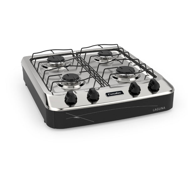 Fogão 4 Bocas Esmaltec Laguna Acendimento Manual Preto 220V