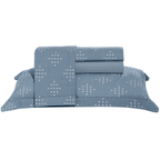 Jogo de Roupa de Cama Queen 4 Peças Hedrons Toque de Algodão Vector