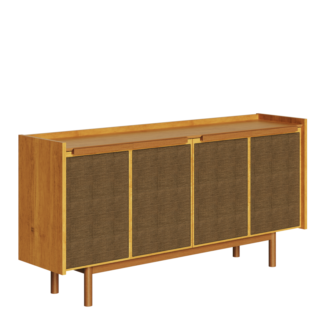 Balcão Buffet Dune Imcal 180cm 4 Portas Nature